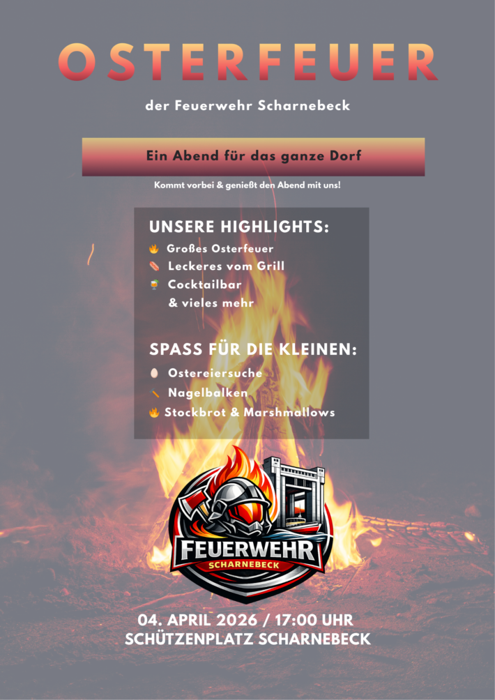 Osterfeuer in Scharnebeck